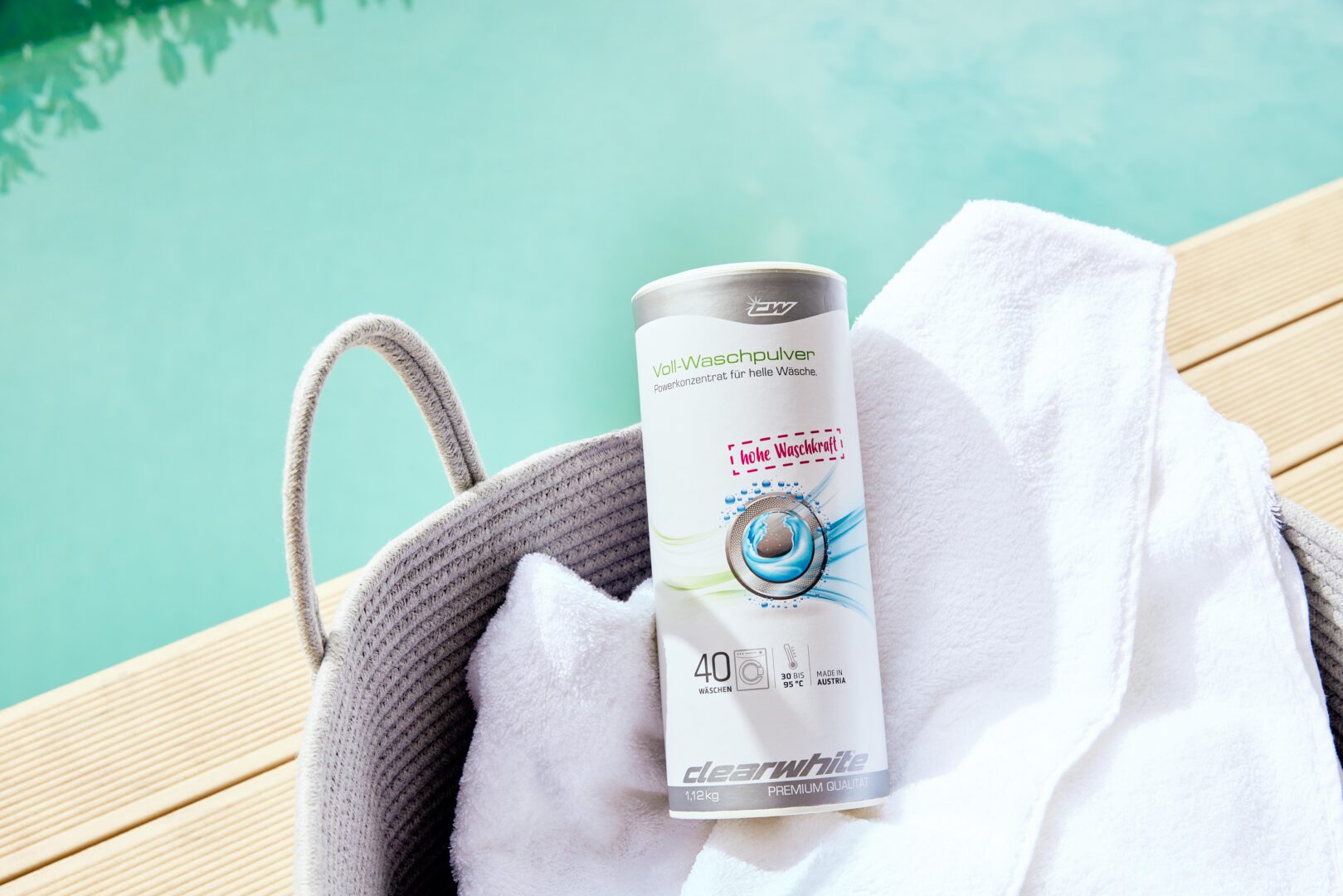 Waschpulver Box - clearwhite - PREMIUM QUALITY